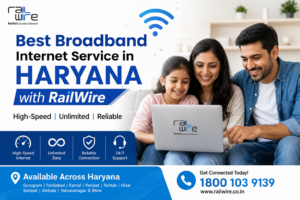 Home RailWire broadband high-speed internet connection for homes in Haryana